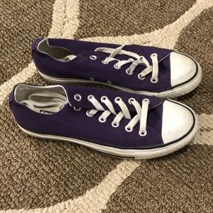 Hardly Worn! Purple Low Top Converse